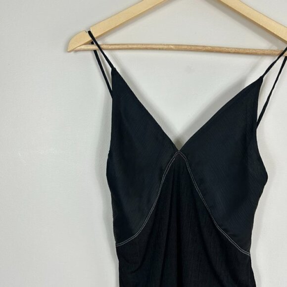 ZARA Black V-Neck Tank Top Size S - Picture 2 of 5
